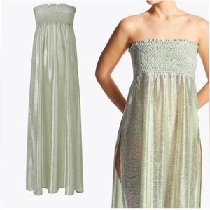 Kurt Geiger Metallic Silver Swim Coverup